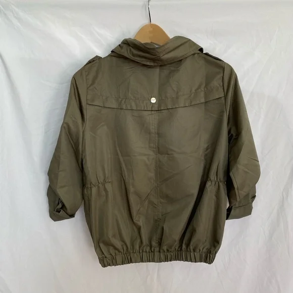 Olive Green Lightweight Casual Jacket - Picture 7 of 7